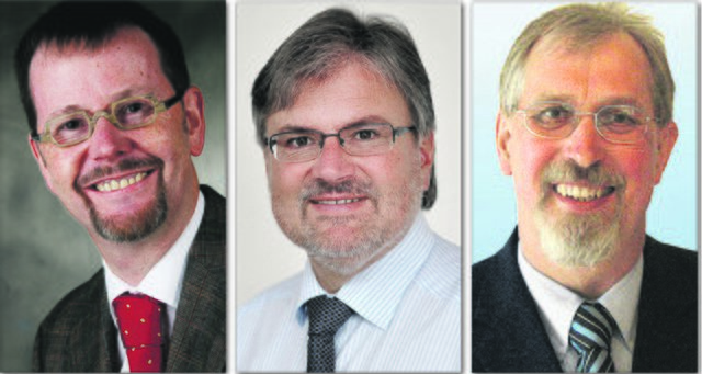 Volker Fleige, Friedrich-Wilhelm Rebbe und Hermann Arndt.