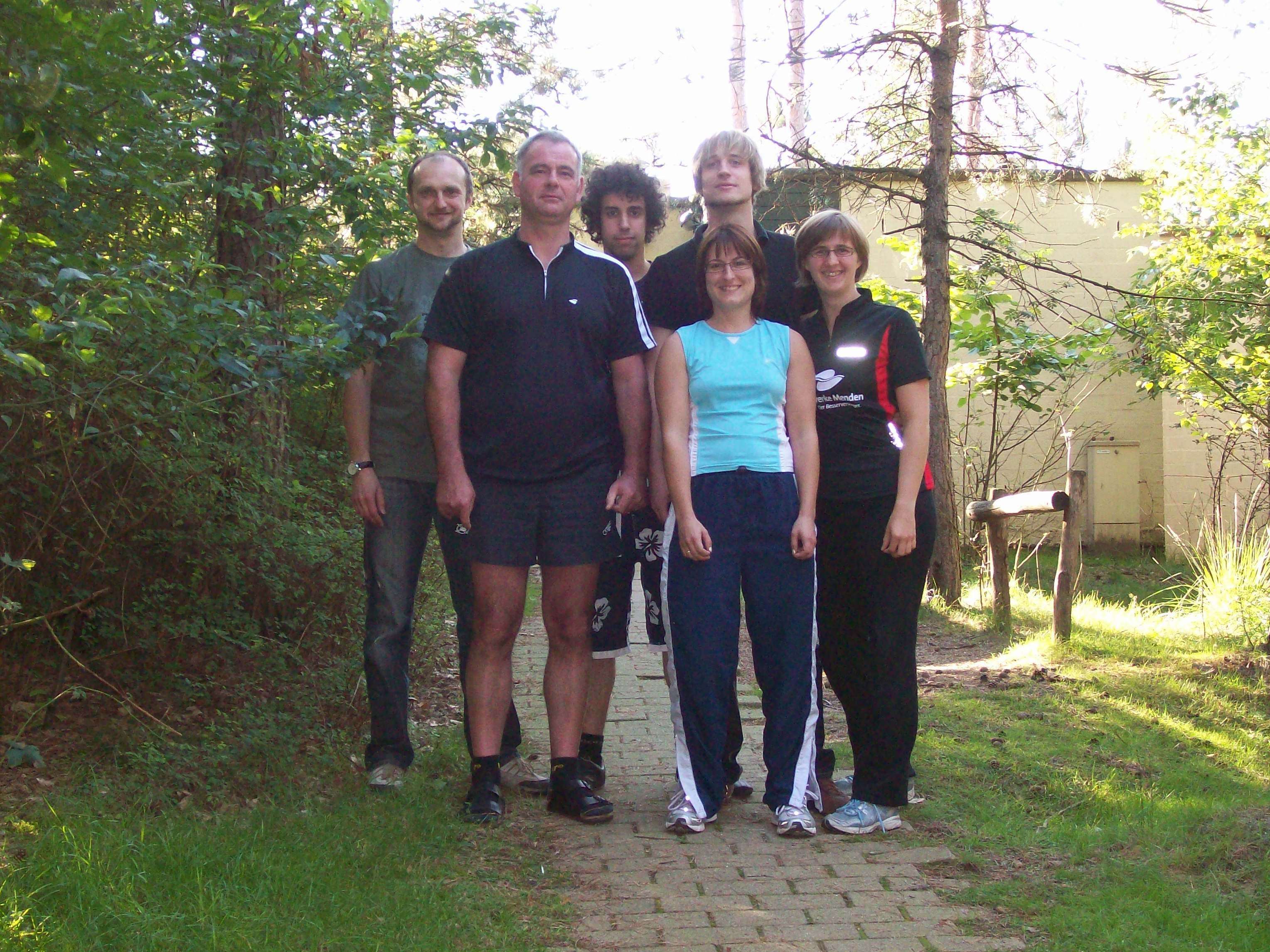 hinten v.l.: Wolfgang (Otti) Kostorz, Hendrik Krause, Sebastian Schmale vorne v.l. Jürgen Aust, Alexandra Schmale, Kathrin Krekeler