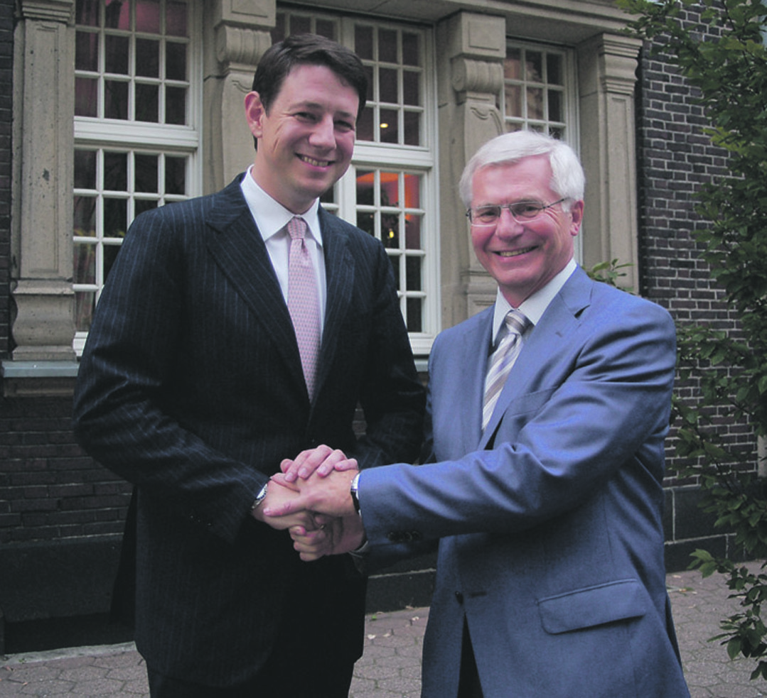 Der neue und der alte Vorsitzende der MIT Ruhr: Philipp Mißfelder und Friedhelm Müller. Foto: Rüsing