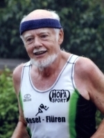 Rudi Häuser im Grün-Weißen Lauf-Trikot