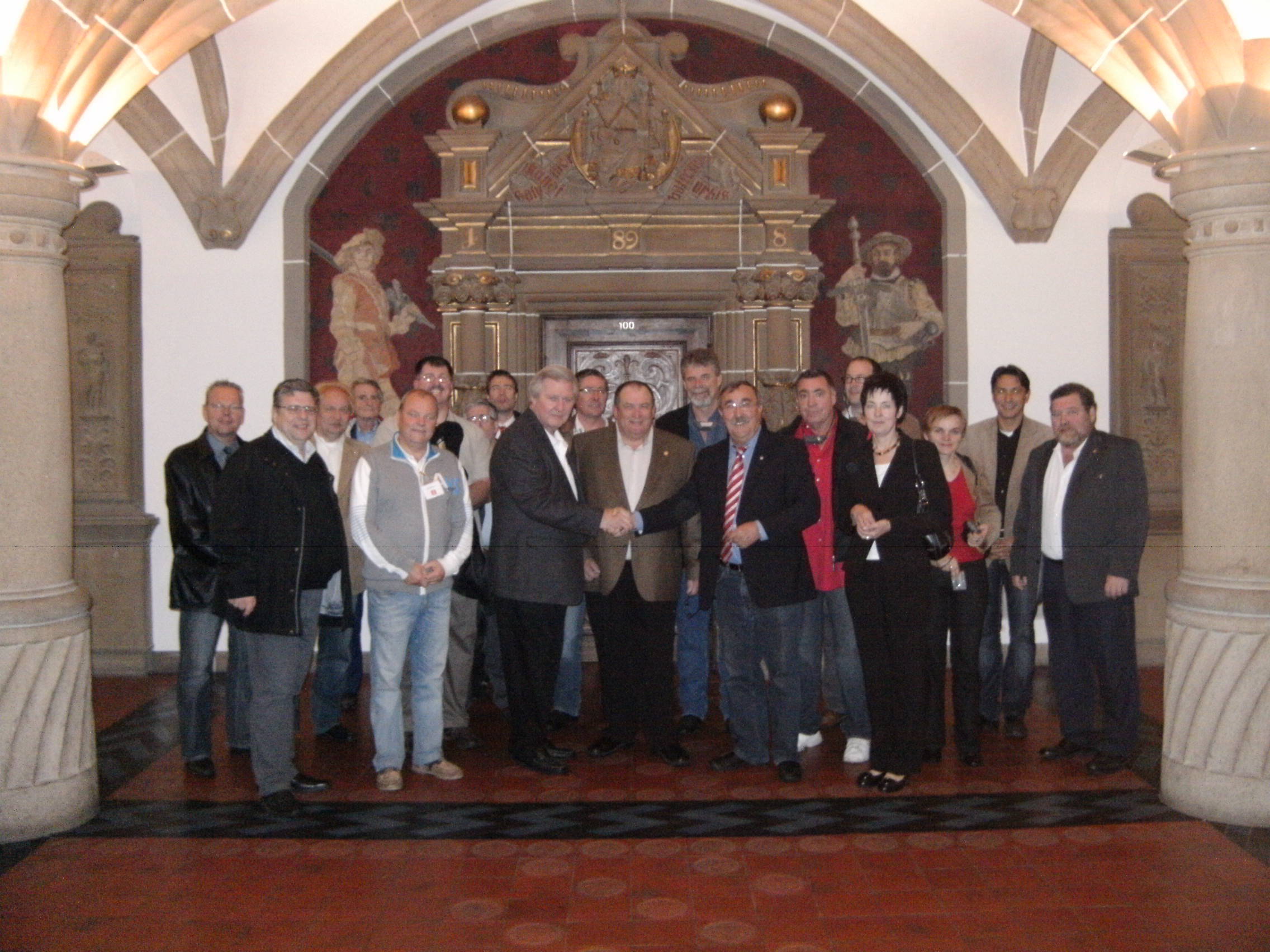 Deutsch Nordamerikanisches Treffen im Rathaus
