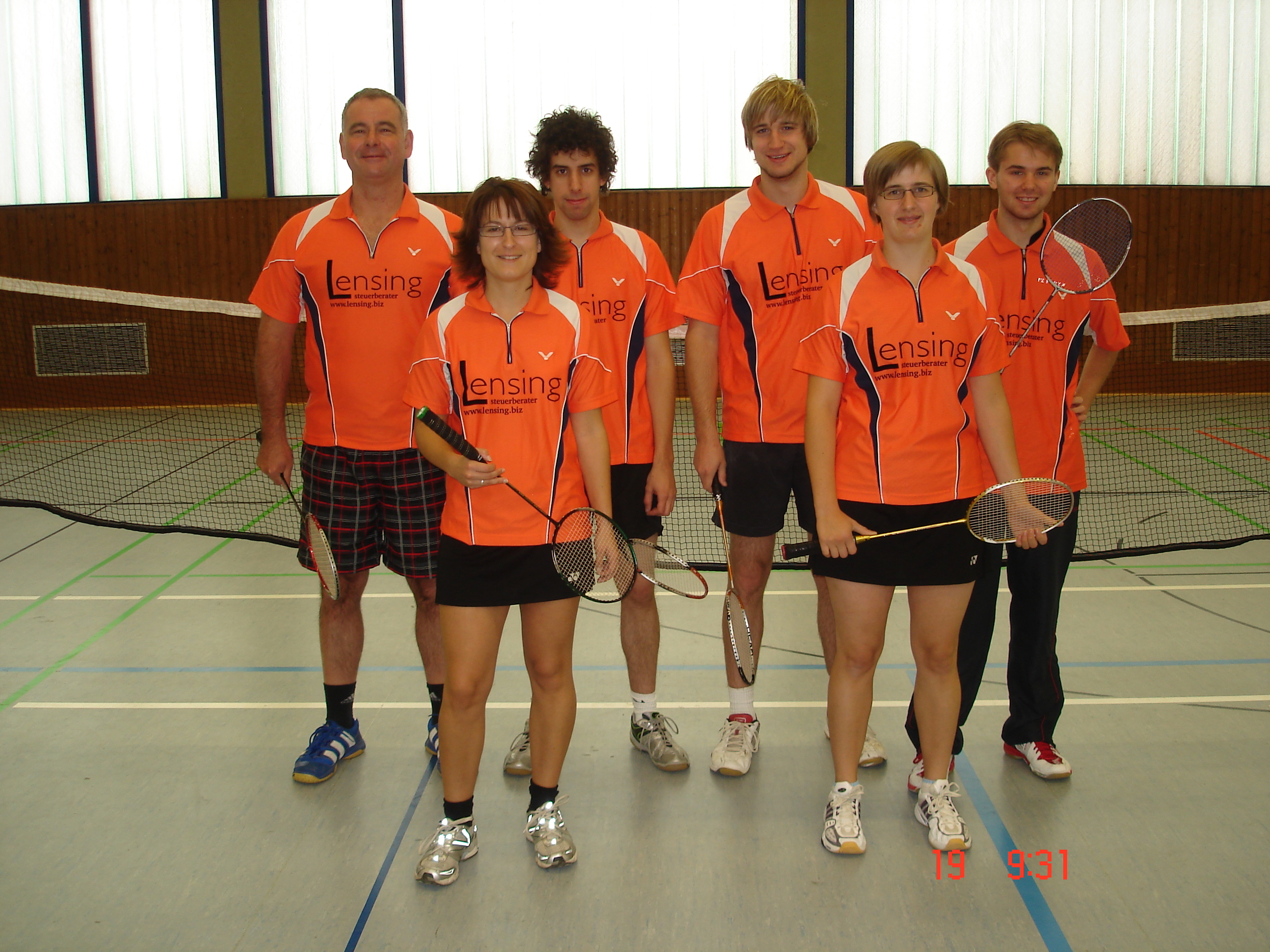 hinten v.l. Jürgen Aust, Hendrik Krause, Sebastian Schmale, Tobias Schulz vorne v.l. Alexandra Schmale, Kathrin Krekeler Es fehlt: Wolfgang (Otti) Kostorz