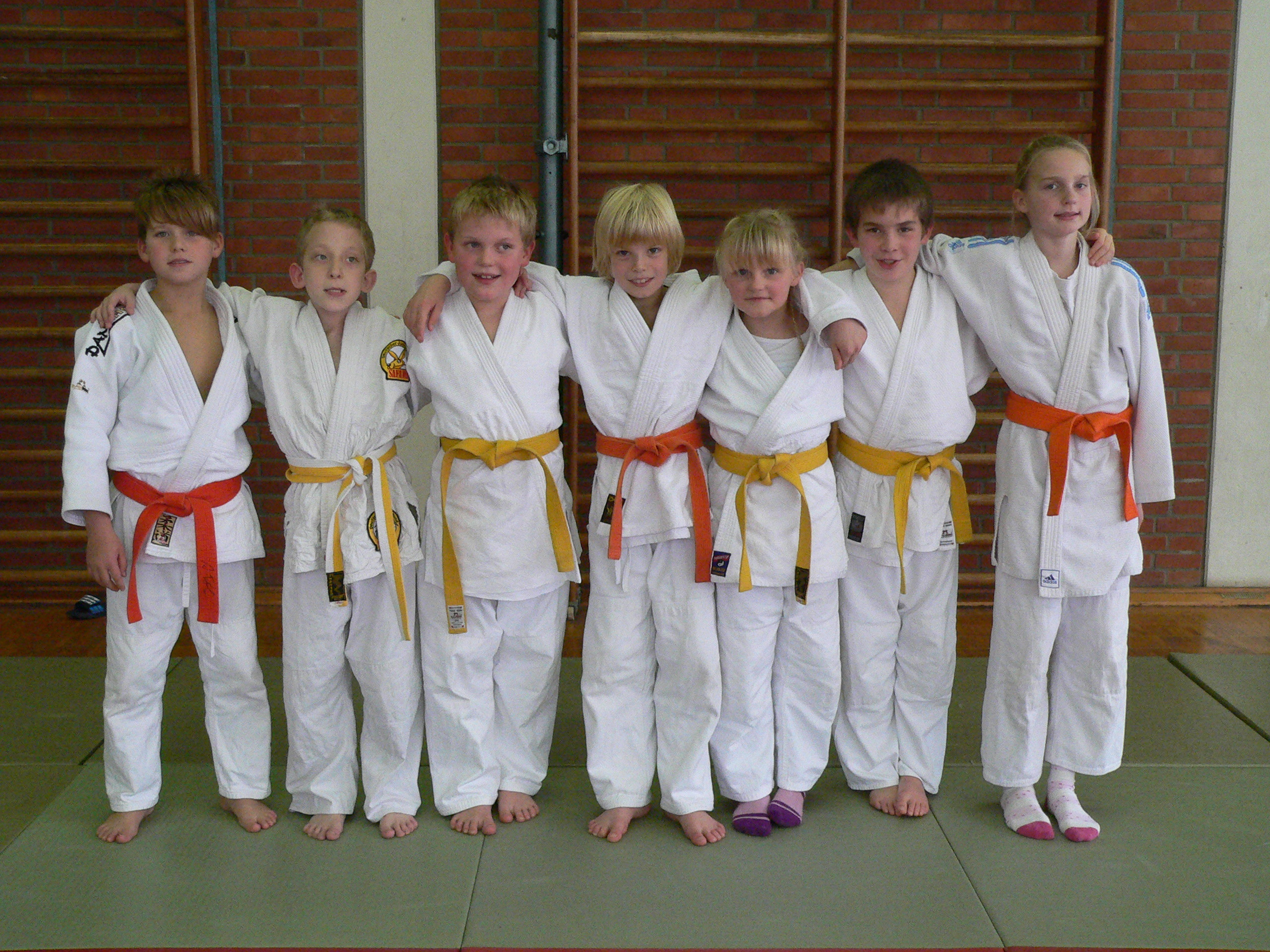 Die erfolgreichen Judoka der Kampfgemeinschaft JC Haldern/TV Rees