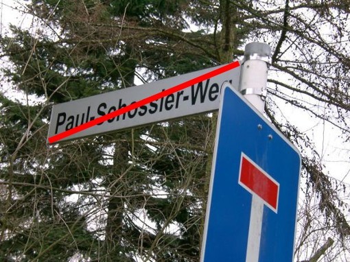 Der ehemalige Paul-Schossier-Weg