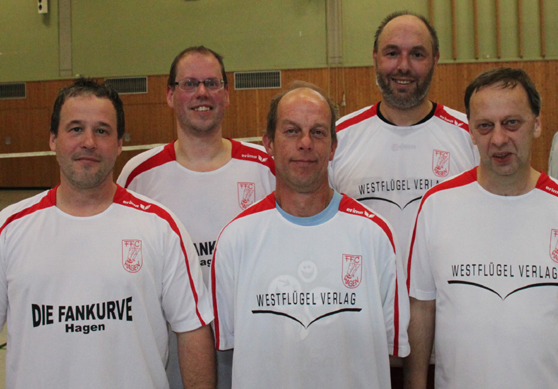 Kamen allesamt unter die Top 10 bei den deutschen Meisterschaften: (v.l.) Bernd Stammnitz, Olaf Völzmann, Detlev Stegmann, Karsten-Thilo Raab und Uwe Walter vom FFC Hagen. (Foto: David Zentarra)
