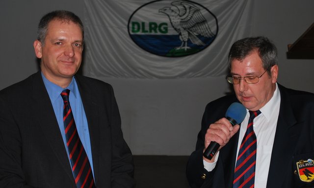 1.Vorsitzender Dieter Goldenpfennig und Bezirksleiter Werner Dommes