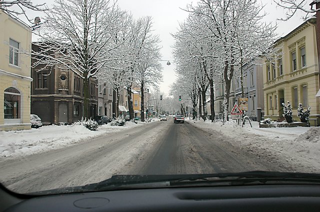 So sieht es derzeit auf der Friedrich-Ebert-Straße aus.