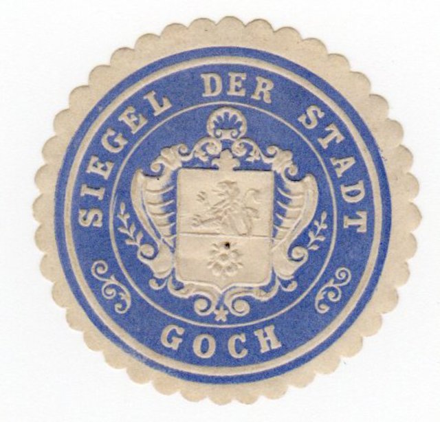 Siegel der Stadt Goch ca. 1888