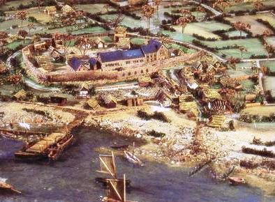 Modell der Königspfalz im Kultur und Stadthistorischen Museum