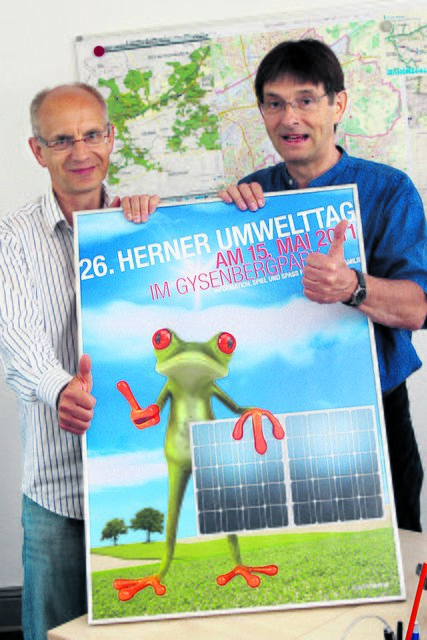 Thomas Semmelmann und Rolf-Dieter Reinholz organisieren den Umwelttag.Foto: Erler