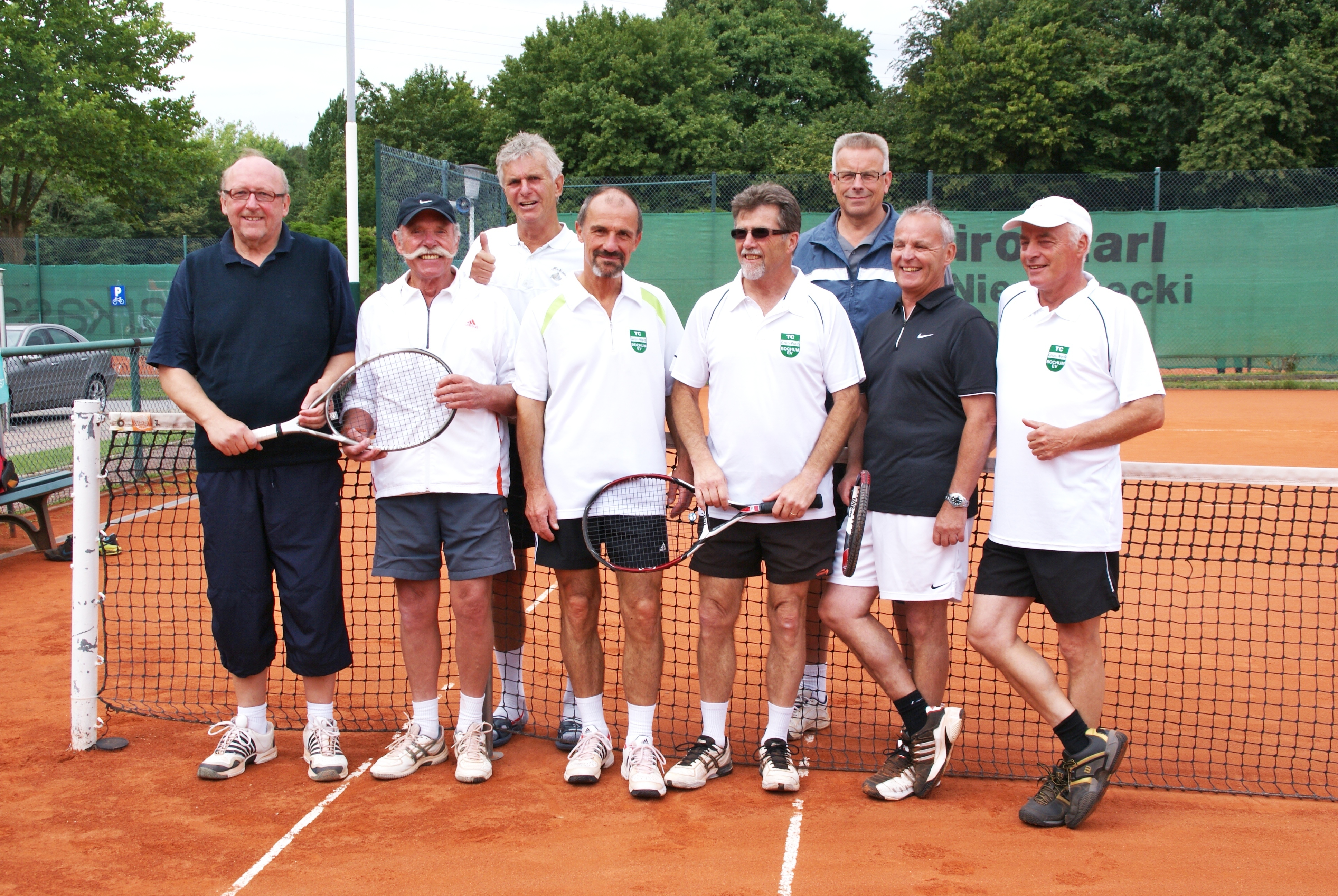 v.l. Norbert Langer, Karl-Heinz Lins, Klaus Schiemann, Bernd Moesicke, Ralf Naumann, Reinhold Dilly, Manfred Scharfenberger, Heinrich Henke
