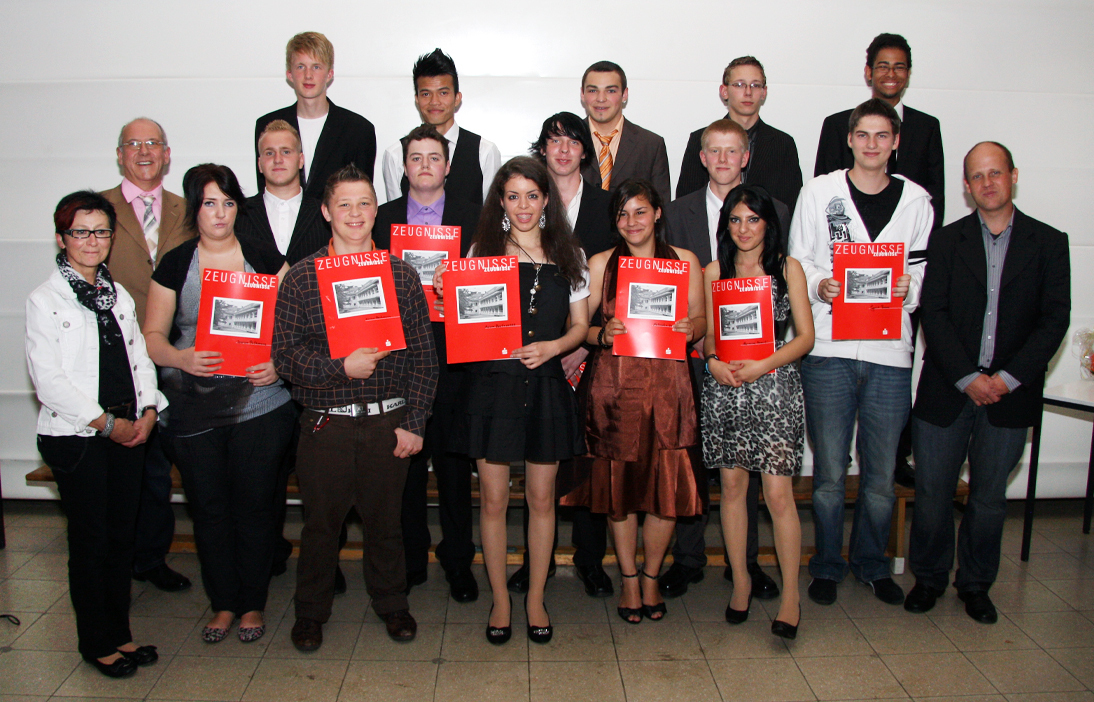 Die Absolventen der Pestalozzischule Schwelm 2011.