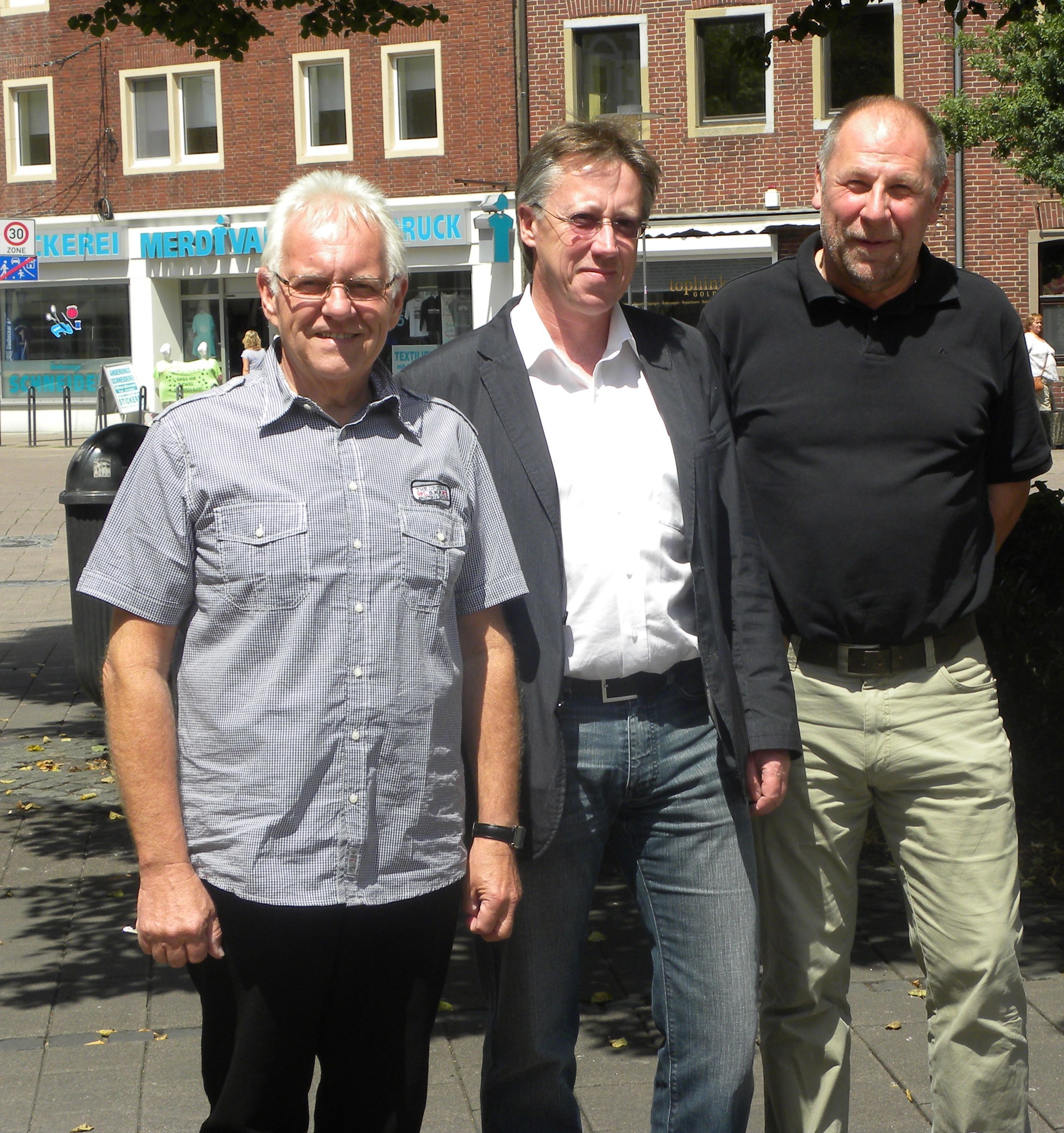 Personalvertreter bei der Stadtverwaltung: Gerd Jankowski, Bertram Polenz, Wolfgang Stenzel (v.l.n.r.)