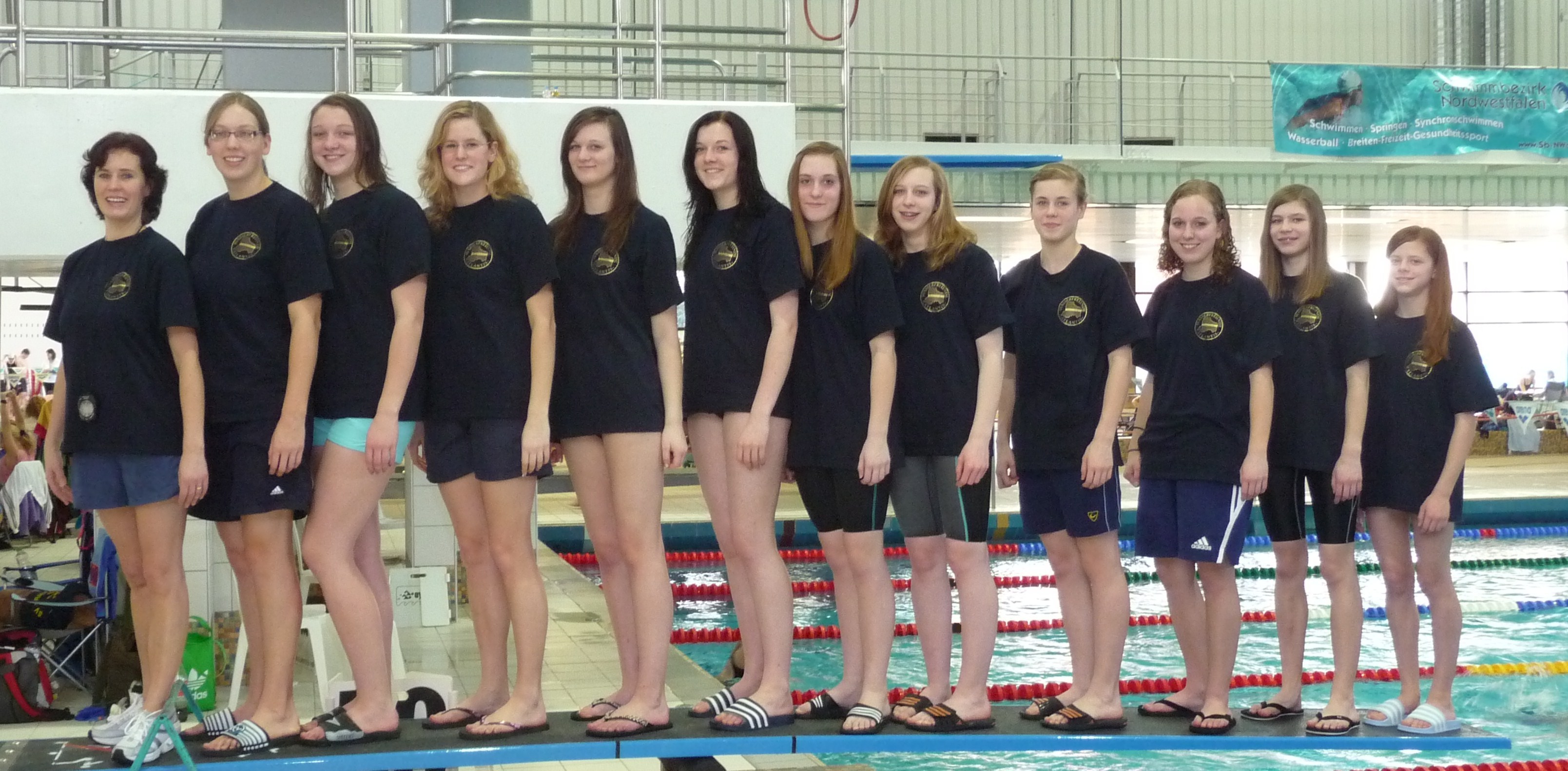 Das Damenteam der Wasserfreunde