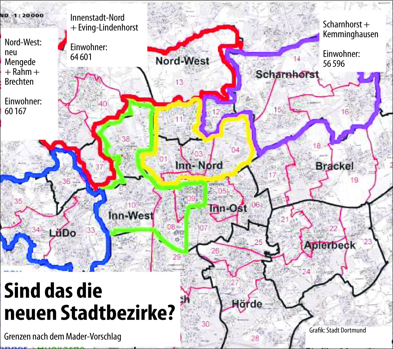 Die Grenzen nach dem Vorschlag Sascha Maders.