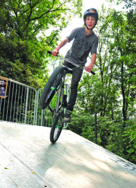 Nicht nur Skater, auch BMX-Fahrer nutzen die Anlage am Siepen.
Foto: Bangert
