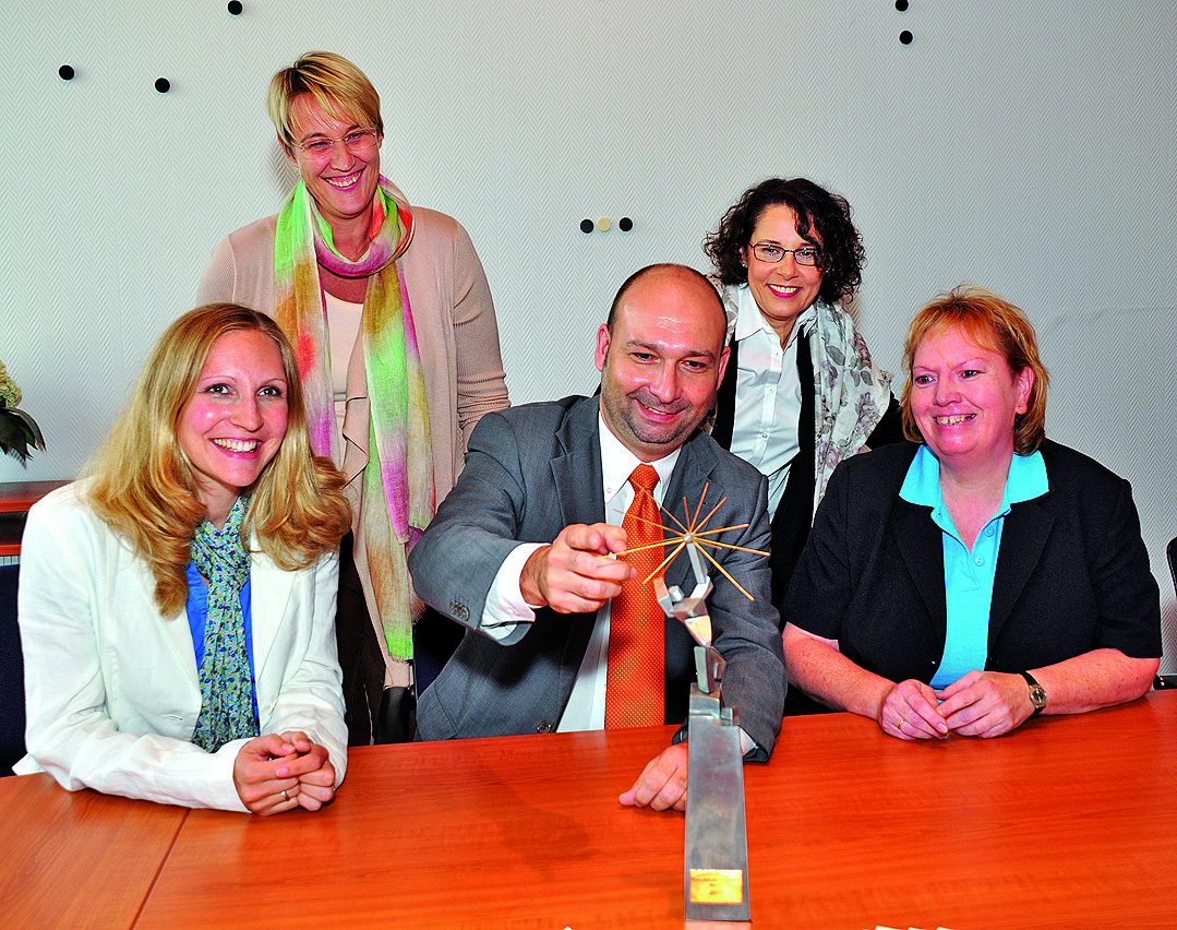 Die Freude über den Personalmanagement-Award ist groß.