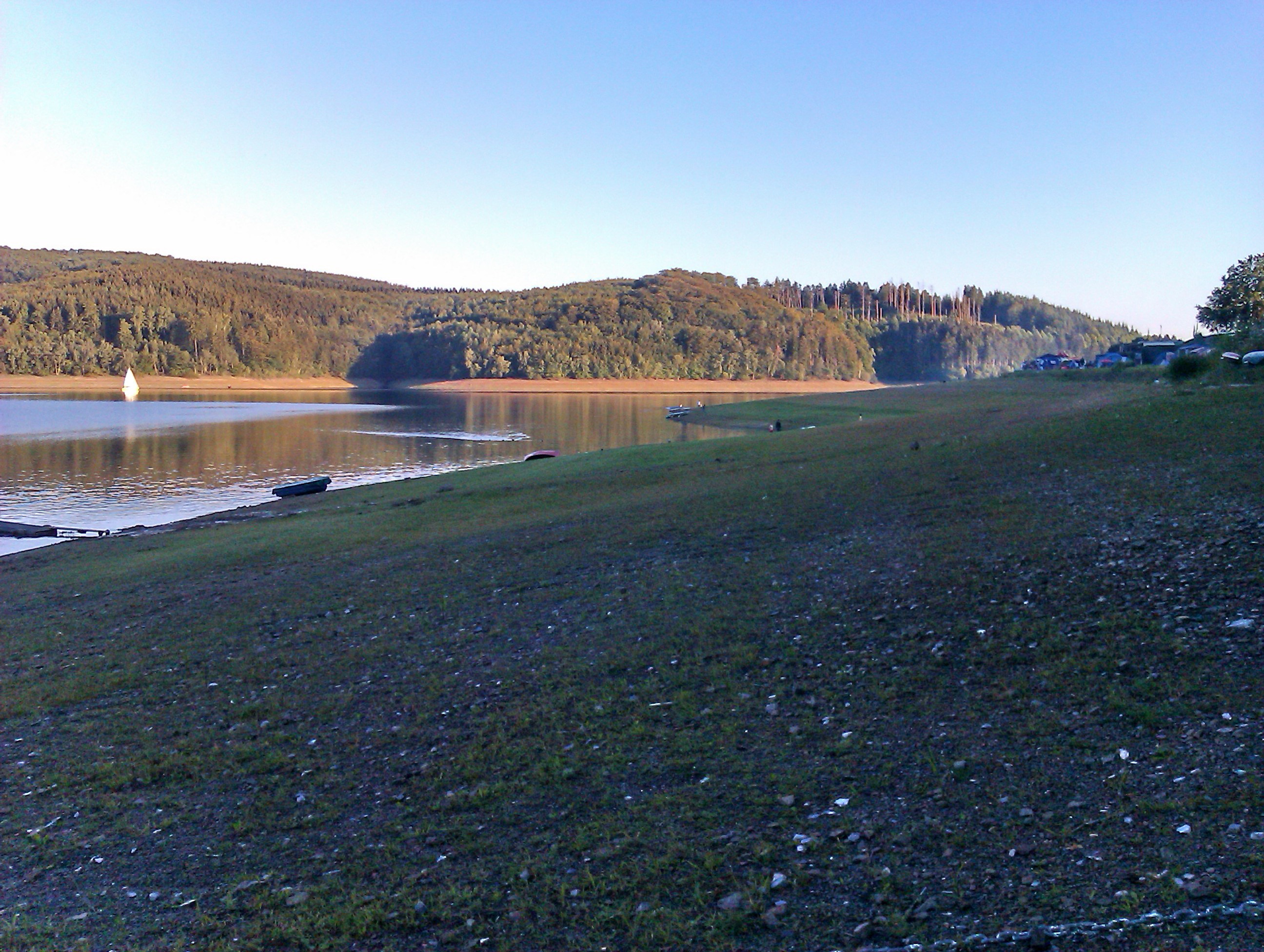 Wo ist das Wasser, trockene Sorpe.