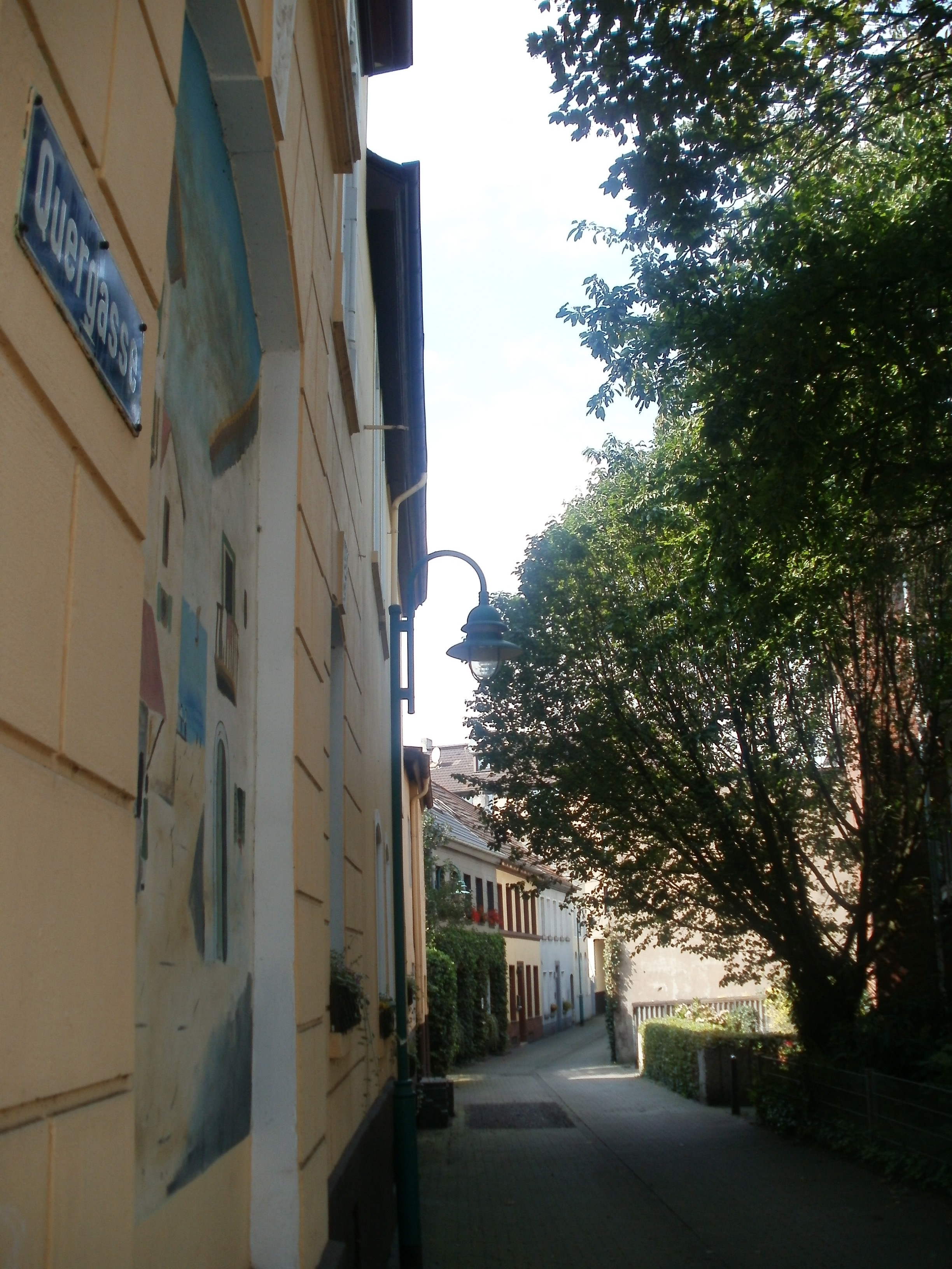 Ein Blick in die schöne Querstrasse