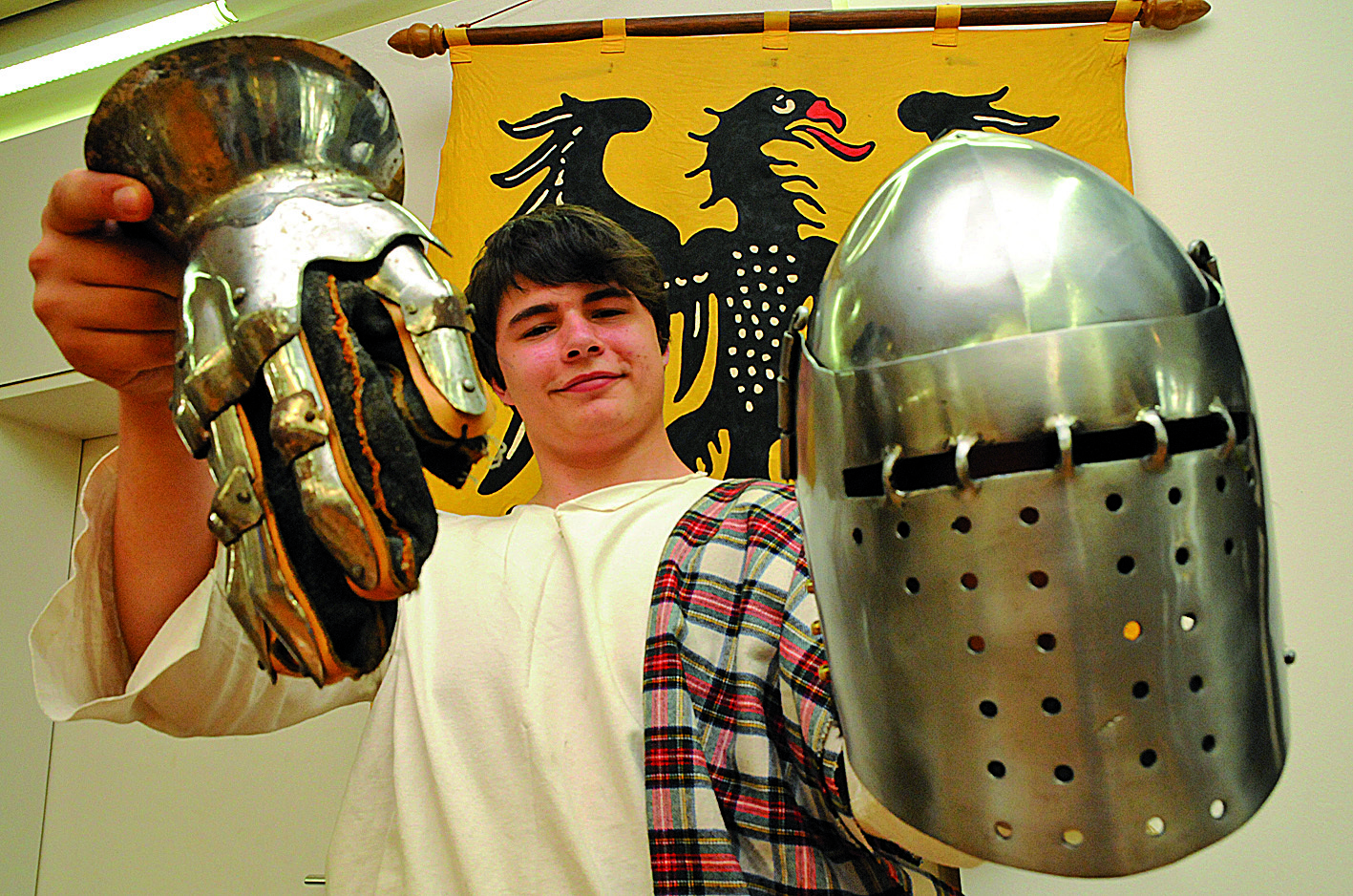 Das Mittelalter steht im Mittelpunkt der Ausstellung „Eisen, der Stoff, aus dem die Ritter sind“.