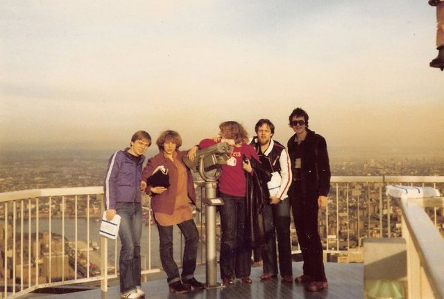 Auf der Aussichtsplattform auf dem Dach des WTC