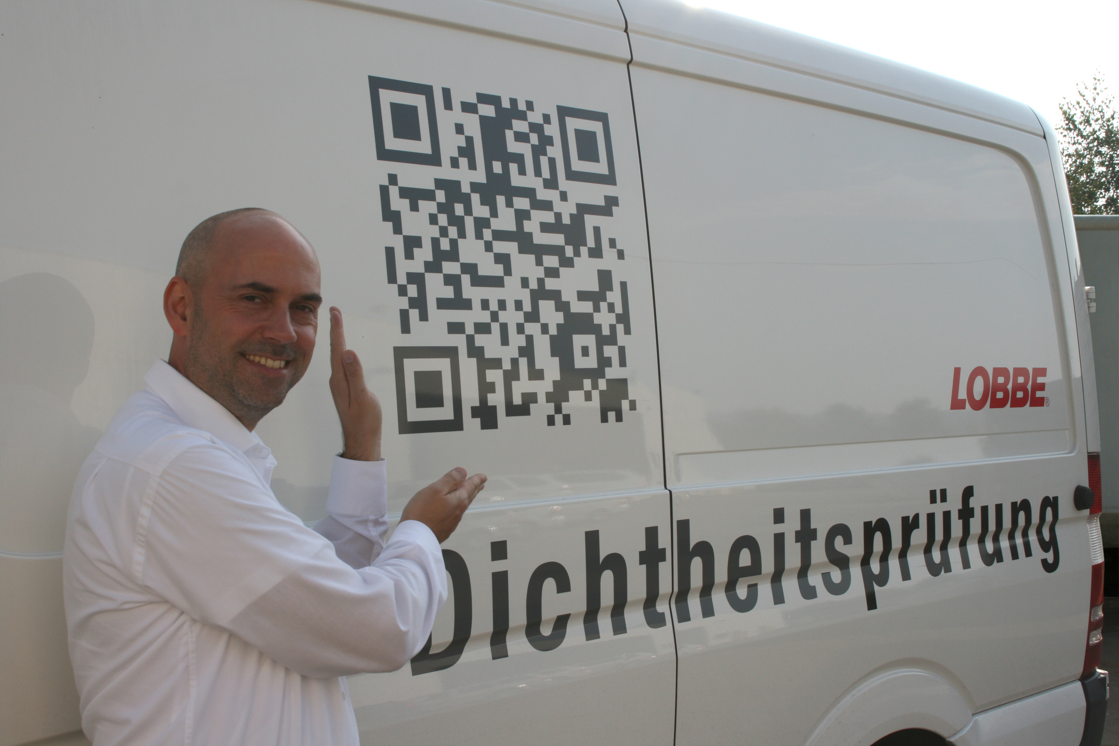 Frank Haase bringt QR-Codes auf die Straße