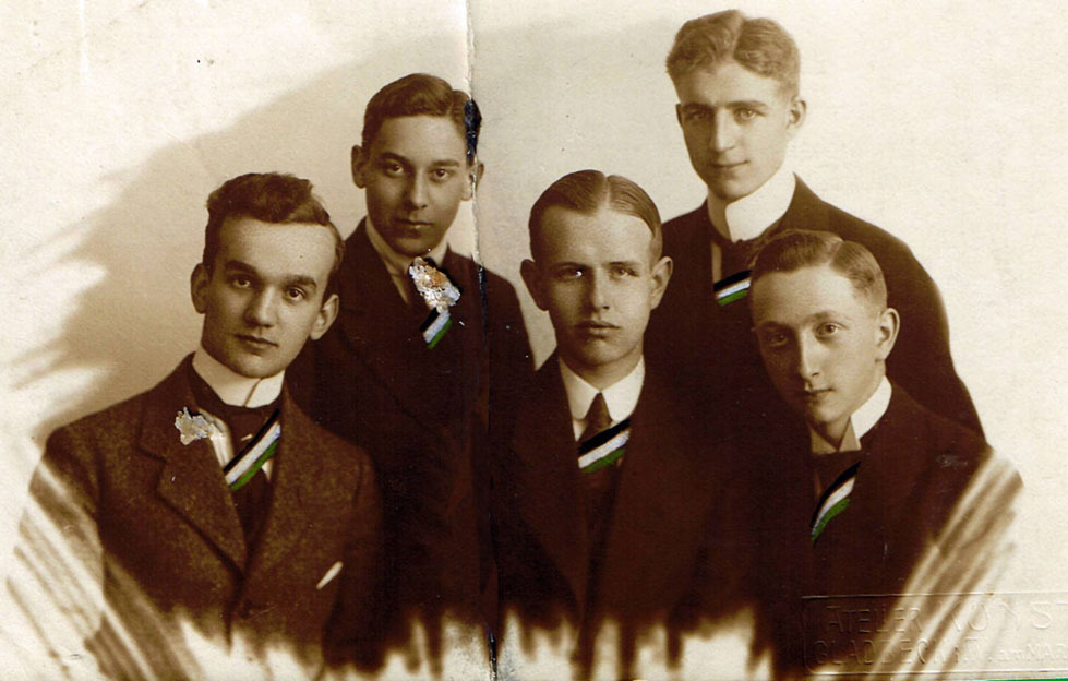 Auch diese jungen Herren absolvierten im Jahr 1920 ihr Abitur am Ratsgymnasium.