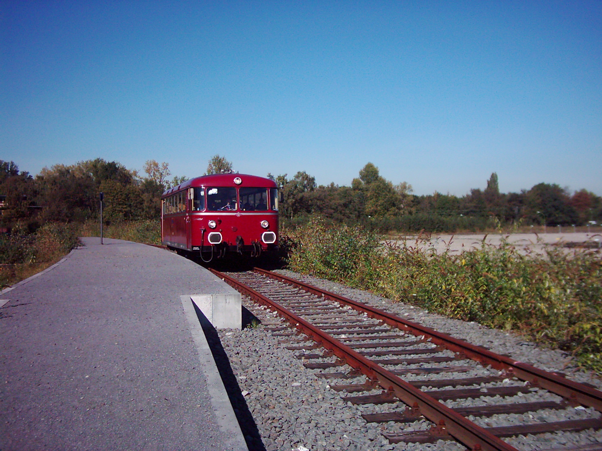 Anfahrt zum Haltepunkt " Zeche Zollverein"