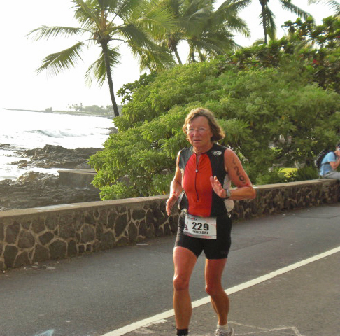Die Wittenerin Ingeborg Köster auf der Laufstrecke. Foto: Dr. Roman Leischik