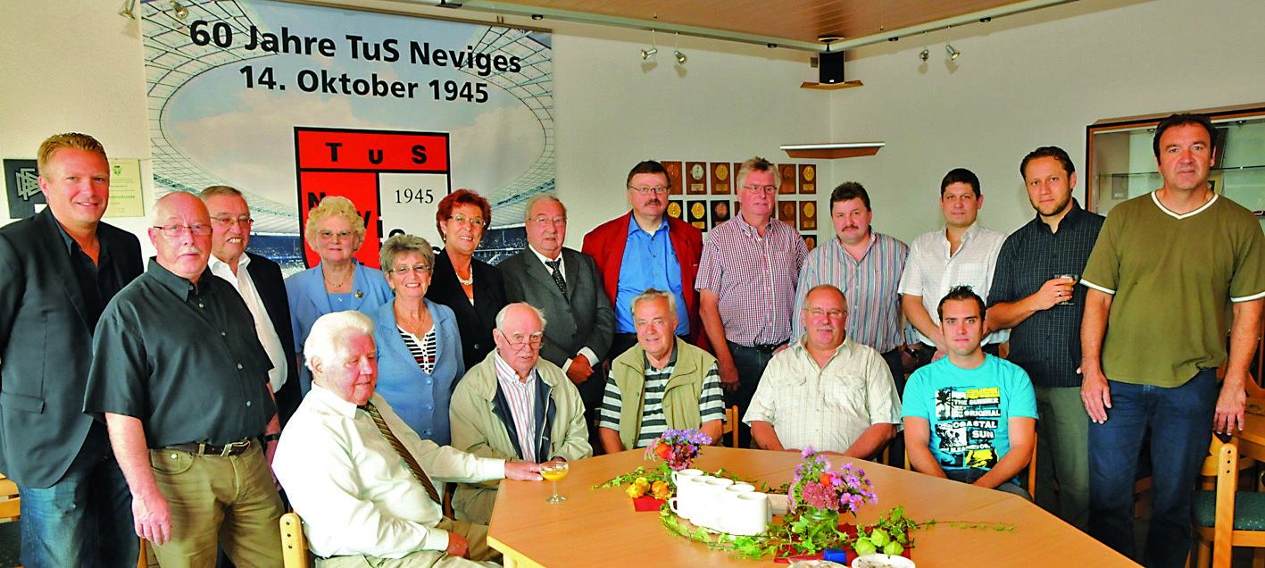 Die geehrten Mitglieder des SV Union Velbert.Foto: Bangert