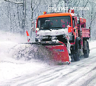 Dieses Foto ziert den Titel des Flyers mit den Regelungen des Miteinanders im Winter. Foto: Stadt Hattingen