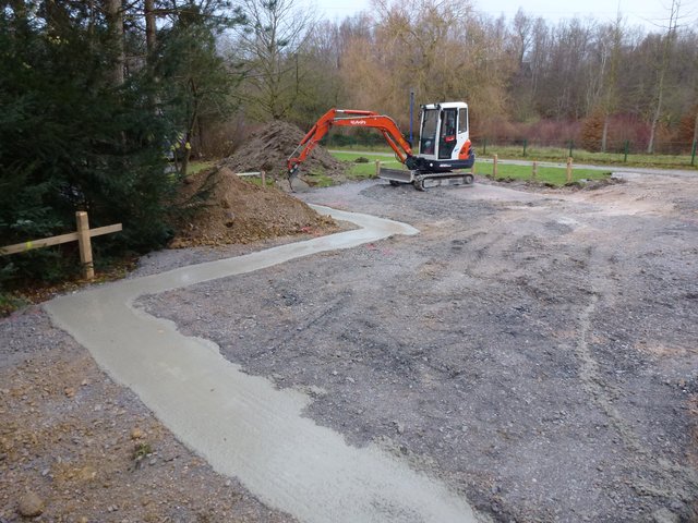 Der Neubau am 6.12.2011 der neuen Vogelvoliere im Freizeitzentum Biebertal Lendringsen. | Foto: Peter Gerber