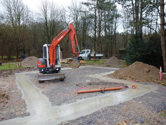 Der Neubau am 7.12.2011 der neuen Vogelvoliere im Freizeitzentum Biebertal Lendringsen. | Foto: Peter Gerber