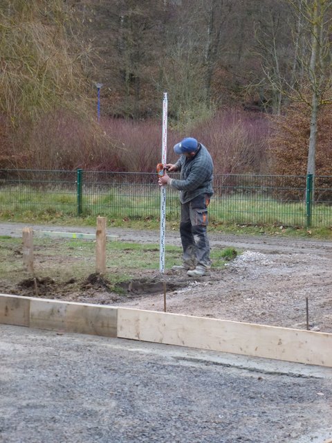 Der Neubau am 8.12.2011 der neuen Vogelvoliere im Freizeitzentum Biebertal Lendringsen.