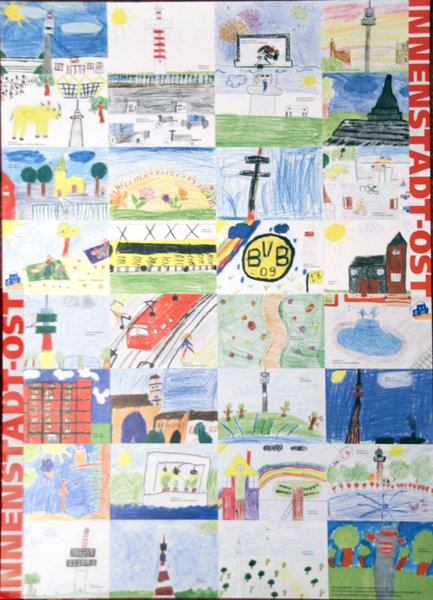 Das zeitlose Geschenkpapier des Stadtbezirks Innenstadt Ost