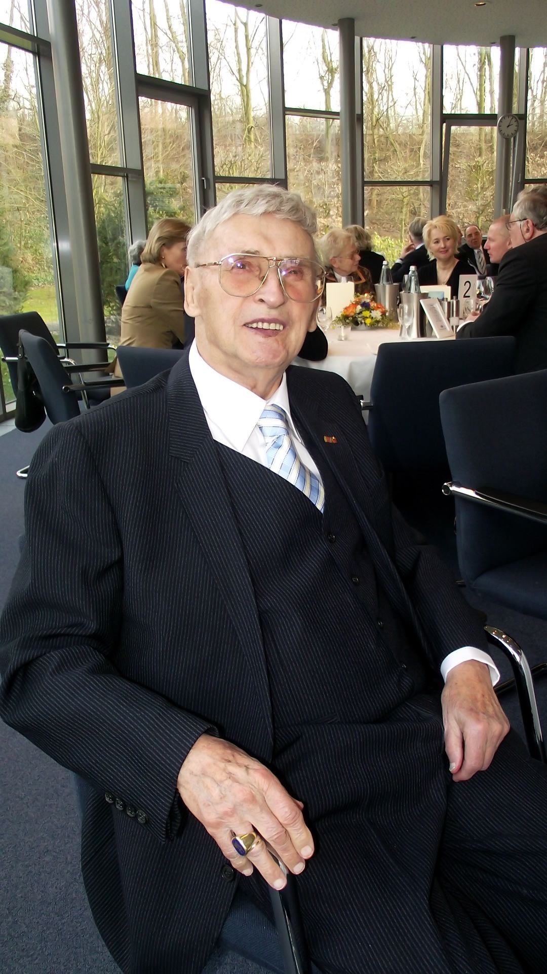 Hans Georg Michael bei der Feier zu seinem 90. Geburtstag am 26. Februar 2011 im Unternehmerhaus