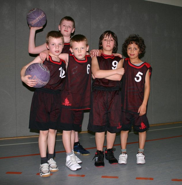 Die tapferen vl.: Domenic, David, Jonas, Umut und Samuel