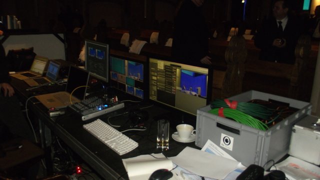 Großer technischer Aufwand für die Aufzeichnung und Übertragung der Veranstaltung