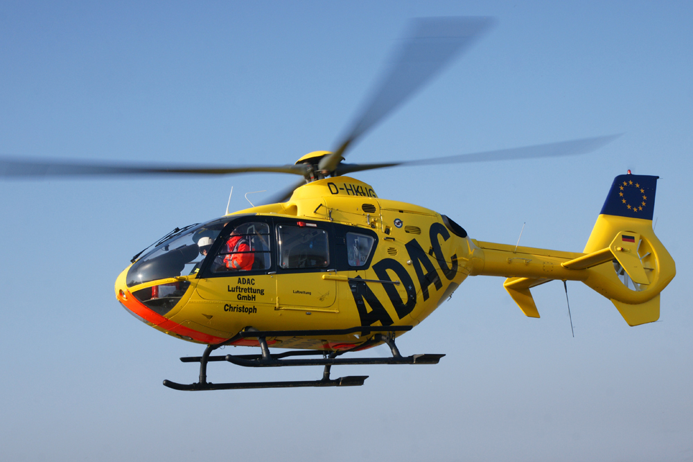 Christoph 8 war am Unfallort im Einsatz. (Archiv)