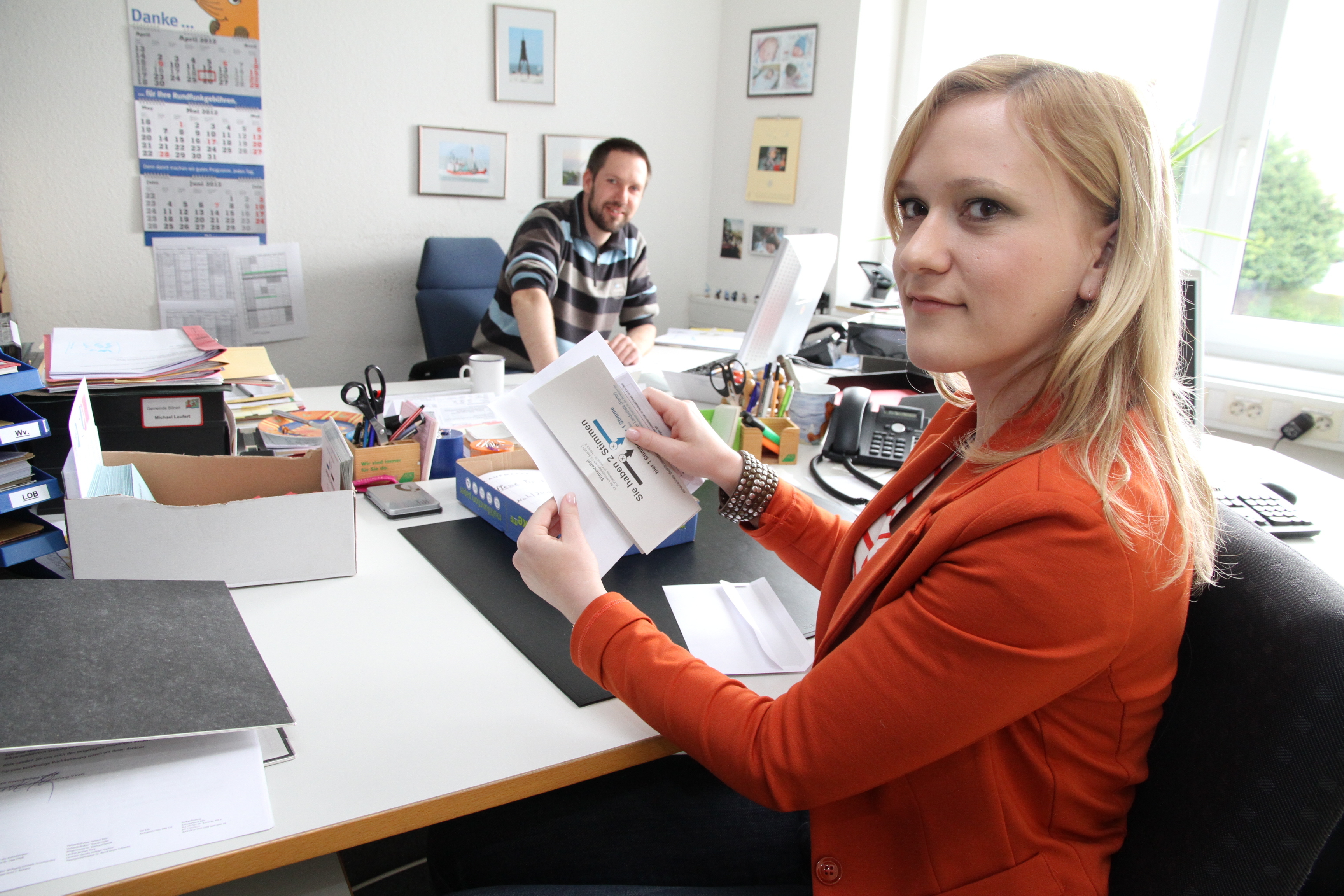 Caroline Schrandt und Michael Leufert sind auf die nächste Wahl vorbereitet. Foto: Volkmer