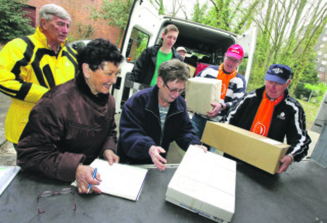 Gemeinsam mit den Kolpingsfamilien hat Dr. Elisabeth Alemany Ende März einen LKW nach Osteuropa auf die Reise geschickt. Foto: Kappi