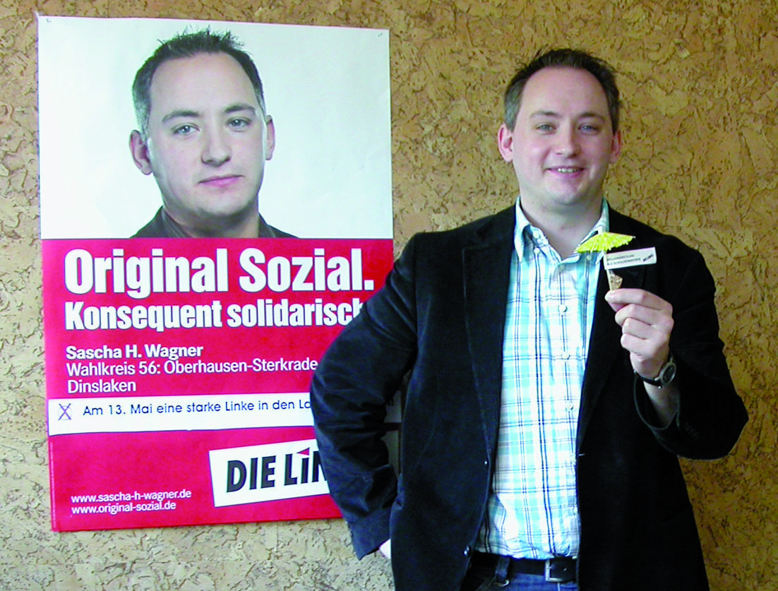 MdL-Kandidaten Sascha Wagner (Wahlkreis OB-Sterkrade / Dinslaken) .