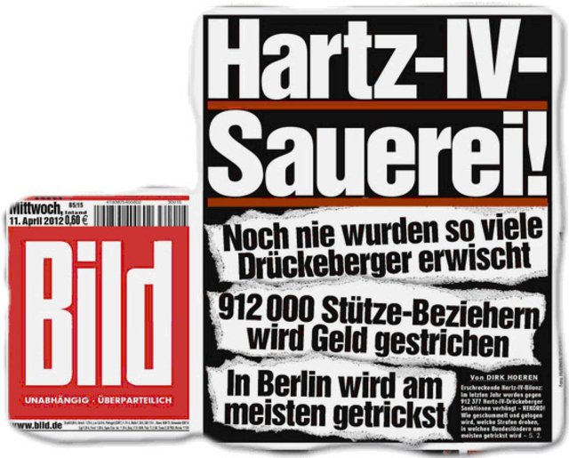 BILD hetzt und lügt wie gedruckt.
