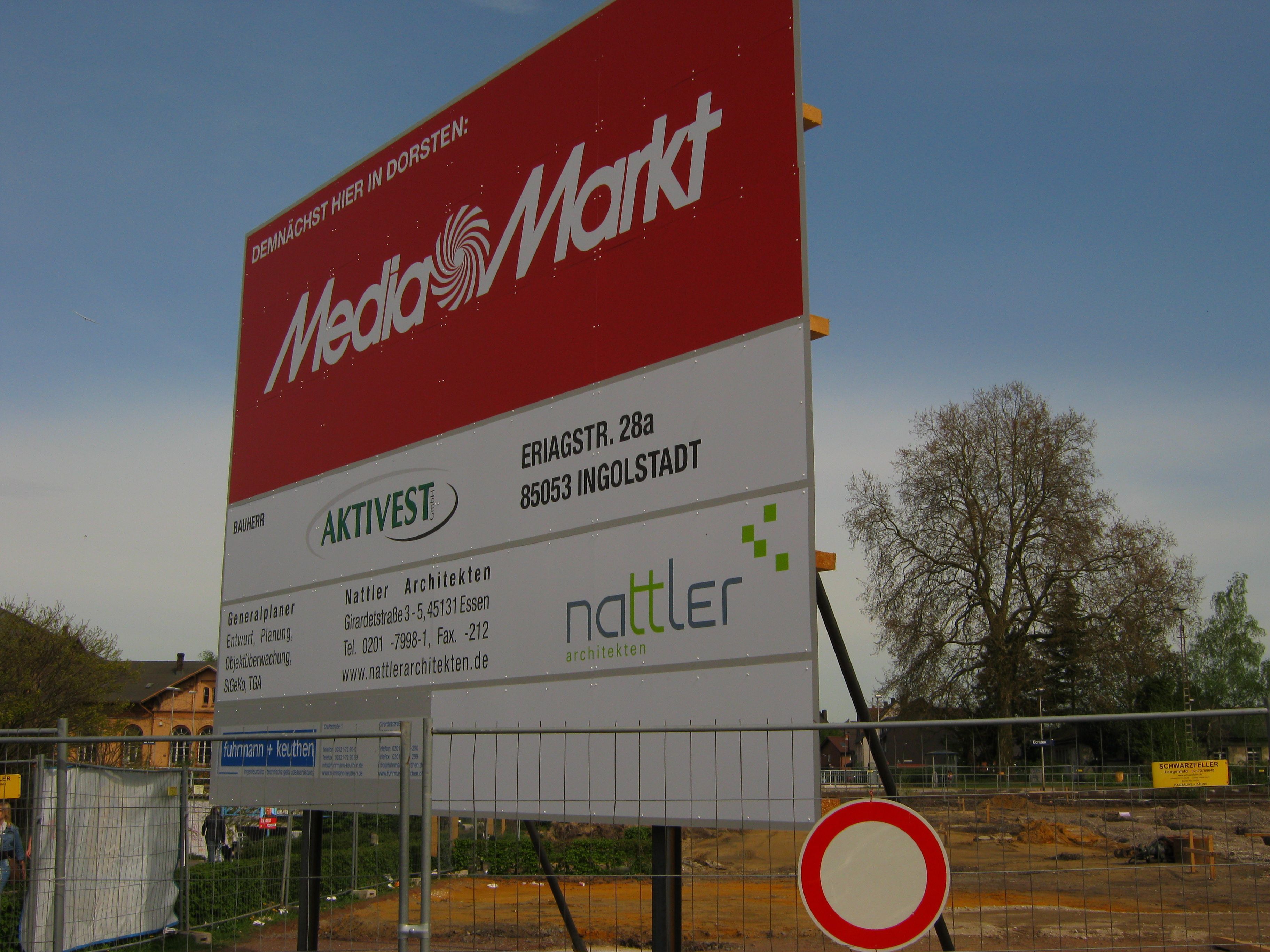 Baufortschritt Media Markt „Auf der Bovenhorst“ in Dorsten (00)