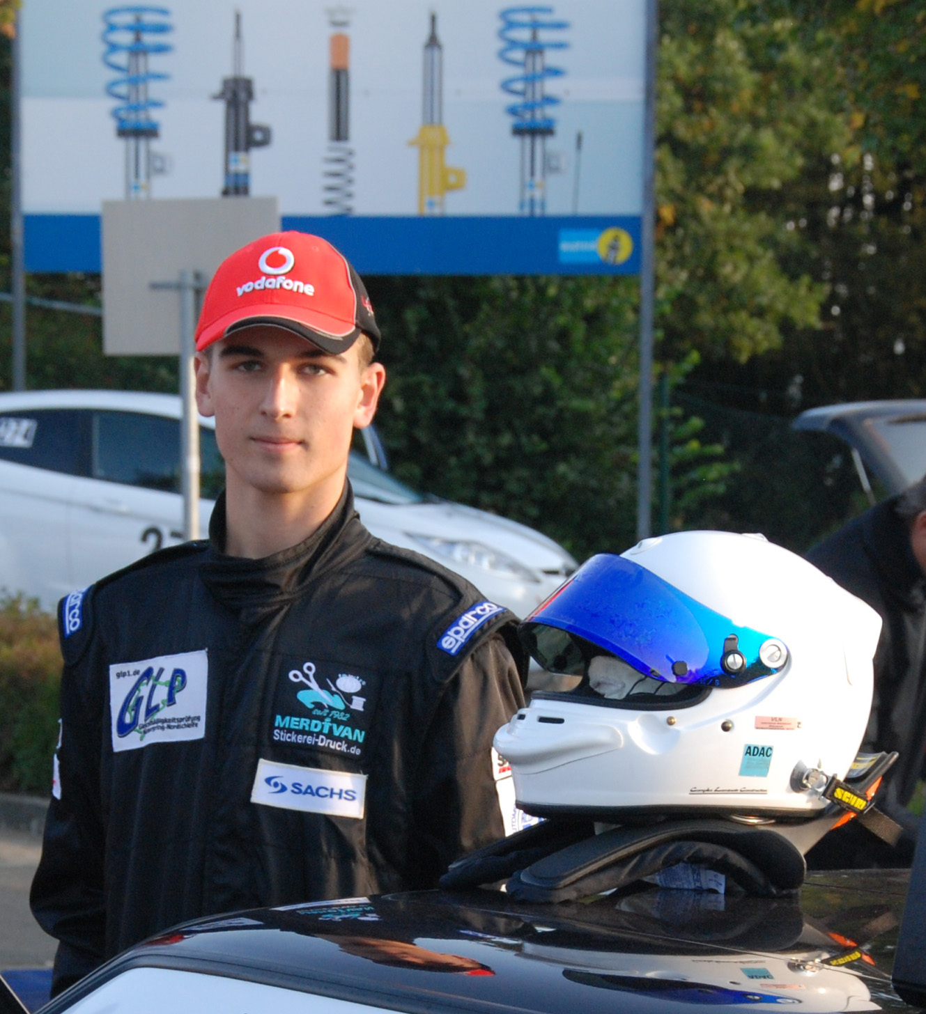 Dominik vor der technischen Abnahme an der Nordschleife