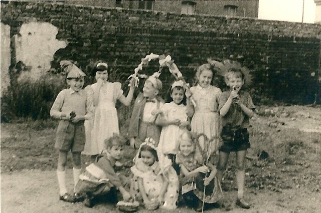 Kinderschützenfest in der Karlstraße in Altenessen 1952