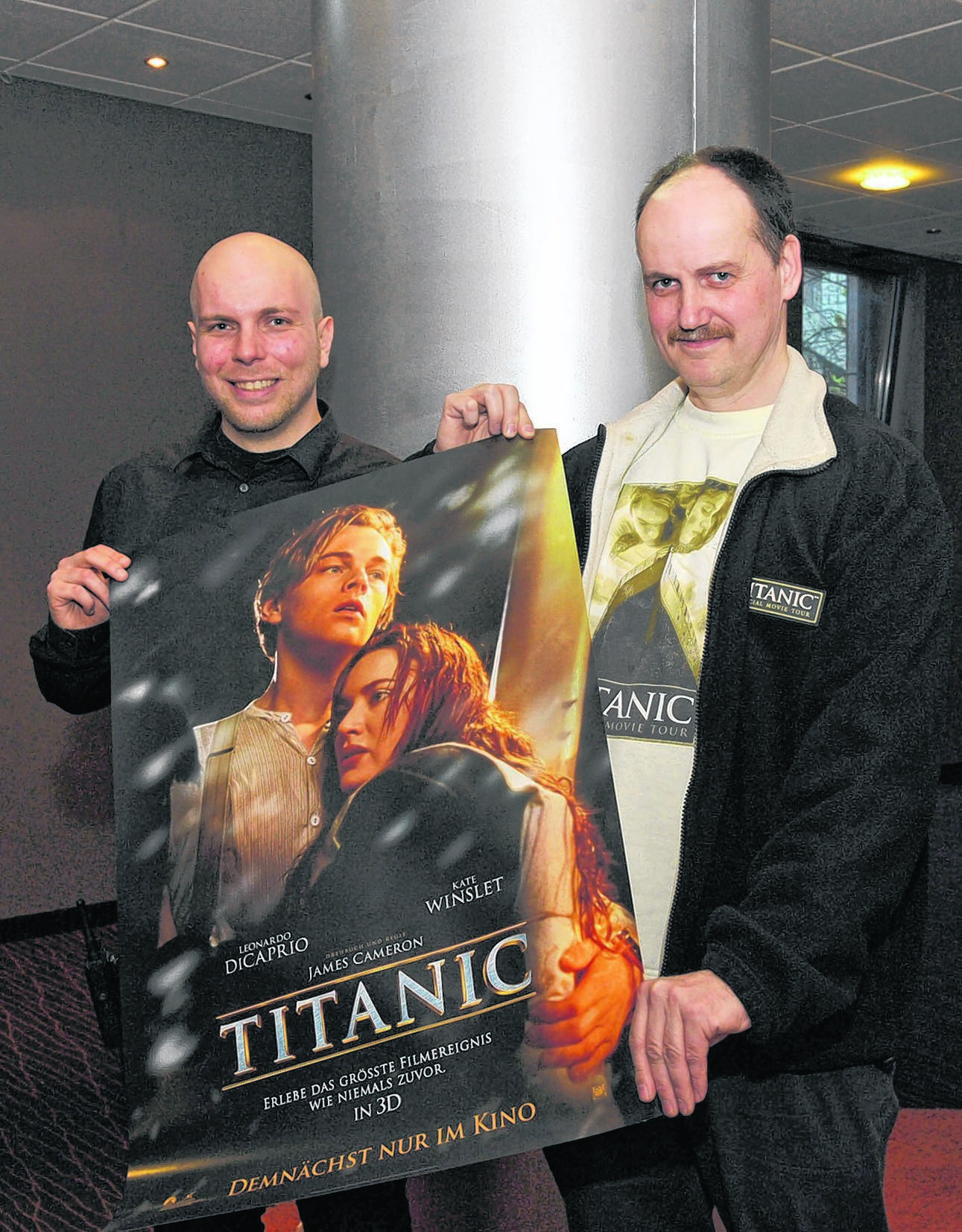 Einen echten Kino-Fan konnte Benjamin Heitmann (links) vom CinemaxX in Essen mit Volker Rosendahl begrüßen.