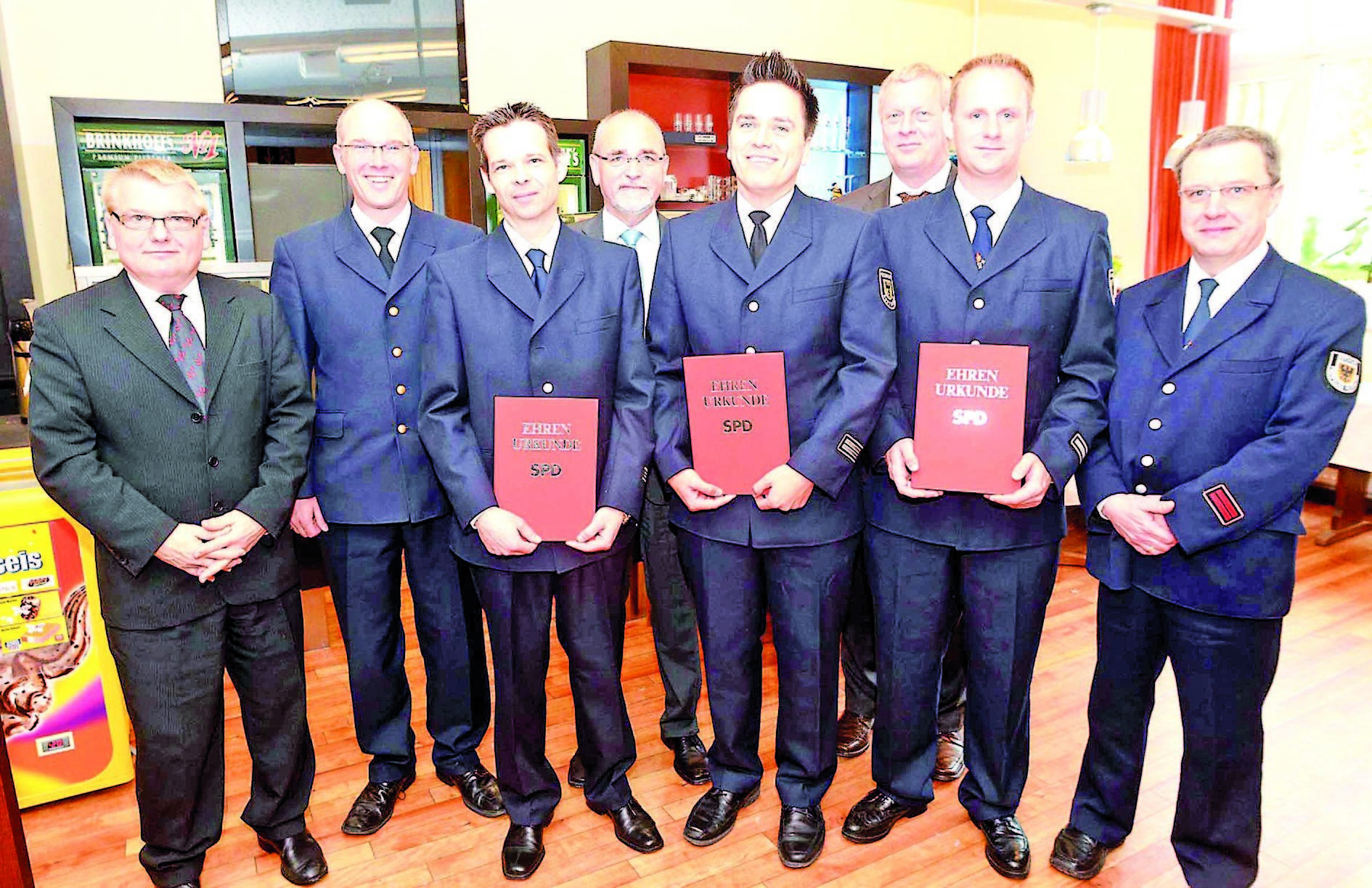 Für ihr Engagement ausgezeichnet: Die Freiwilligen Feuerwehren im Stadtbezirk Hombruch.