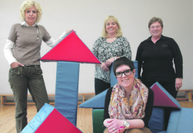 Magdalene Epping, Michaela Nitsch, Ursula Stevens (oben von links) und Tanja Schomacher haben das neue Konzept für den St. Johannes Kindergarten in Praest erarbeitet. Foto: Jörg Terbrüggen