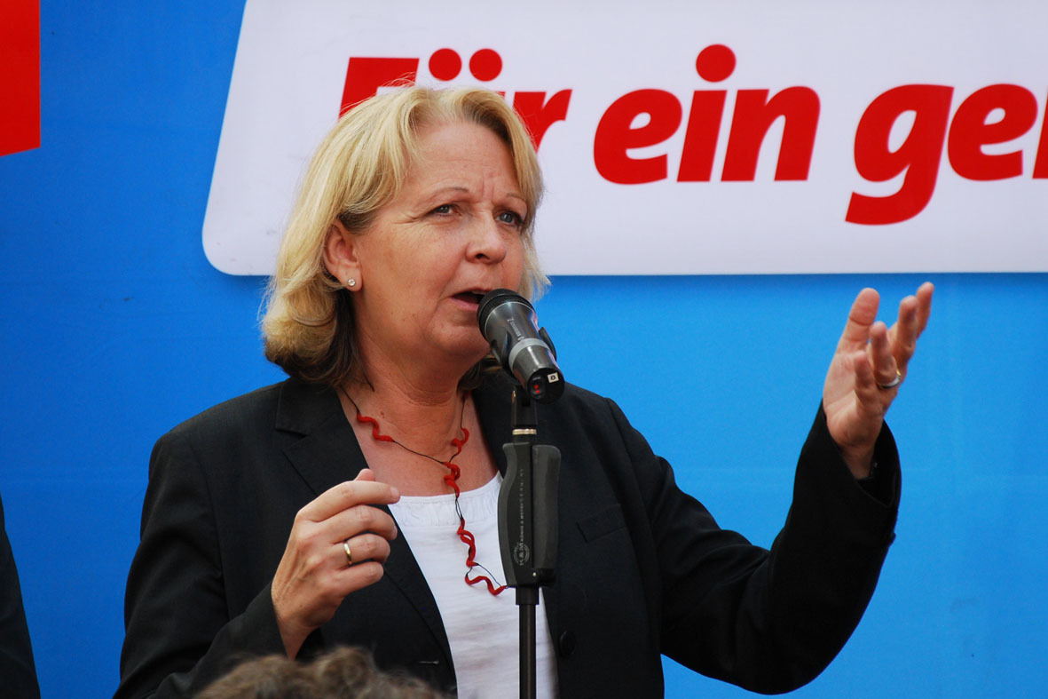 Gestenreich: SPD-Ministerpräsidentin Hannelore Kraft.